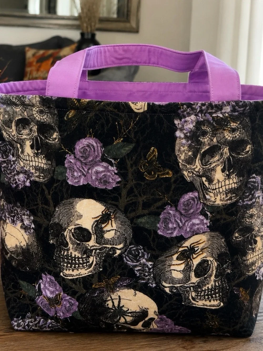 Handmade stylish purple